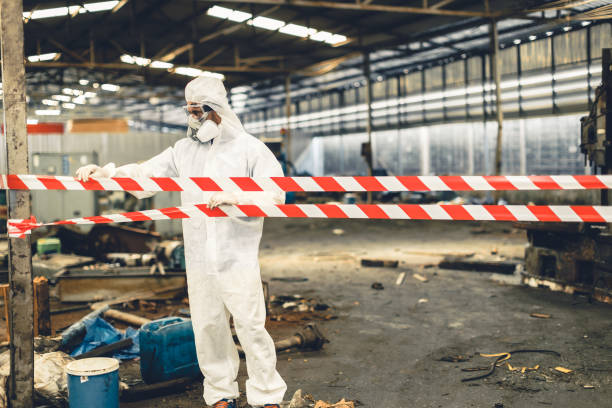 Professional Infectious Disease Decontamination technician working in Sparks Glencoe, MD